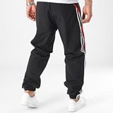 Black White Red Striped Jogging Pants