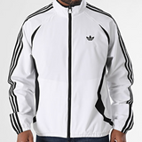 Adidas Originals Teamgeist Striped Zip-Up Jacket White