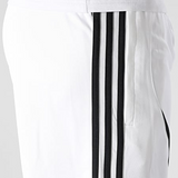 Adidas Originals Teamgeist  Striped Jogging Shorts, White/Black