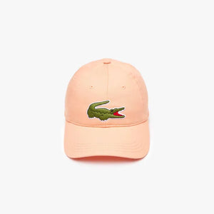 Lacoste Adjustable Cotton Twill Cap in Orange