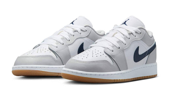 Jordan 1 Low White Neutral Grey Gum Midnight Navy