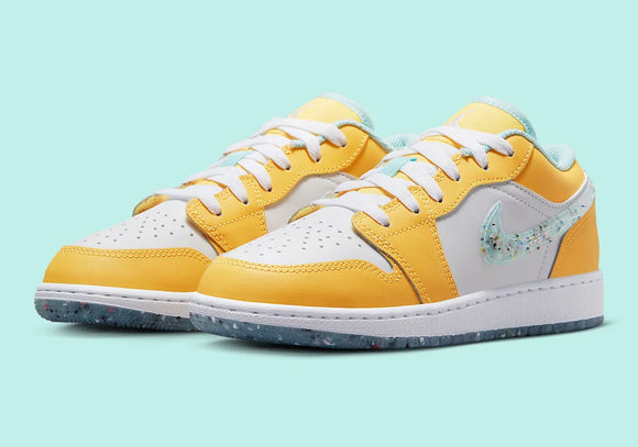 Air Jordan 1 Low Yellow White Grind