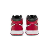 Air Jordan 1 Mid (GS) Black/Gym Red/White shoes