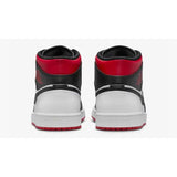 Air Jordan 1 Mid White Gym Red Black