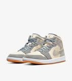 Air Jordan 1 Mid Coconut Milk Particle Grey