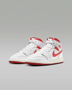 NEW YOUTH NIKE AIR JORDAN 1 MID WHITE