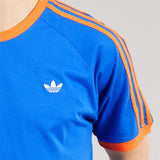 Adidas Mens Monogram Trefoil Back Graphic California T-Shirt Blue