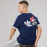 Adidas X Made By Nelson Back Graphic California T-Shirt Night Indigo