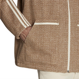 adidas Originals Mens Adicolor 70s Collared Zip-Through Jacket Brown Desert