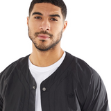 adidas Originals Mens Premium Essentials Crinkle Nylon Long-Sleeve Top Black
