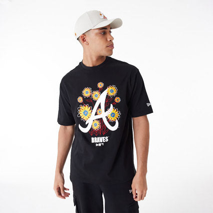 MLB Floral Logo Atlanta Braves Oversized T-Shirt New Era