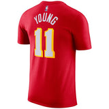 Atlanta Hawks Nike Icon Name & Number T-Shirt - Trae Young - Mens