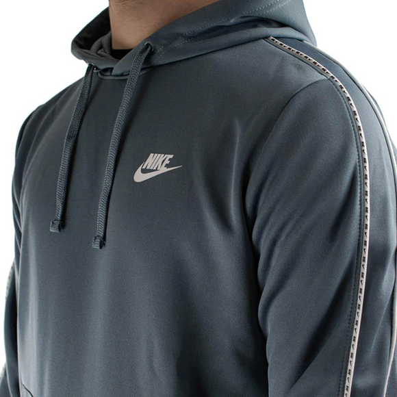 Nike Repeat PolyKnit Hoodie- steel blue