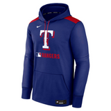 Men's Texas Rangers Nike Royal Authentic Collection Performance Pullover Hoodie