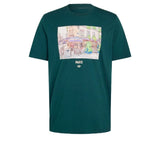 adidas Originals Paris illustration graphic t-shirt in dark green