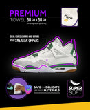 Crep Protect Shoe Cleaner Microfibre Cloth - Premium Sneaker Cleaning for Midsole, Outsole, and Uppers - 2 Sizes in Pack