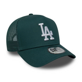 NEW ERA LA Dodgers MLB Dark Green 9FORTY A-Frame Trucker Cap