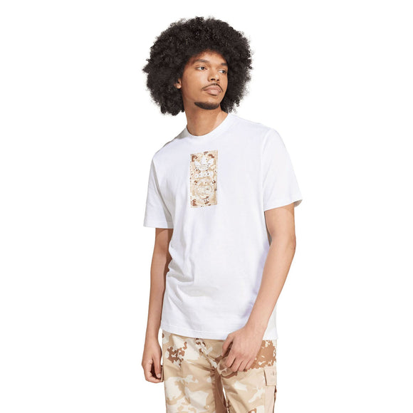 adidas Originals Camo Label T-Shirt in White