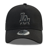 LA Dodgers Tonal Black A-Frame Trucker Cap
