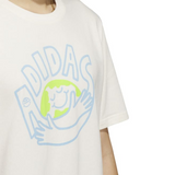 adidas Change Through Sports Earth Graphic T-Shirt in Natural