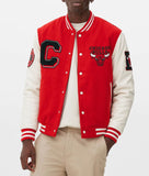 Chicago Bulls Varsity Red and Off White Jacket