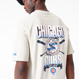 New Era - Baseball Graphic OS T-Shirt - Chicago Cubs - Stone/White