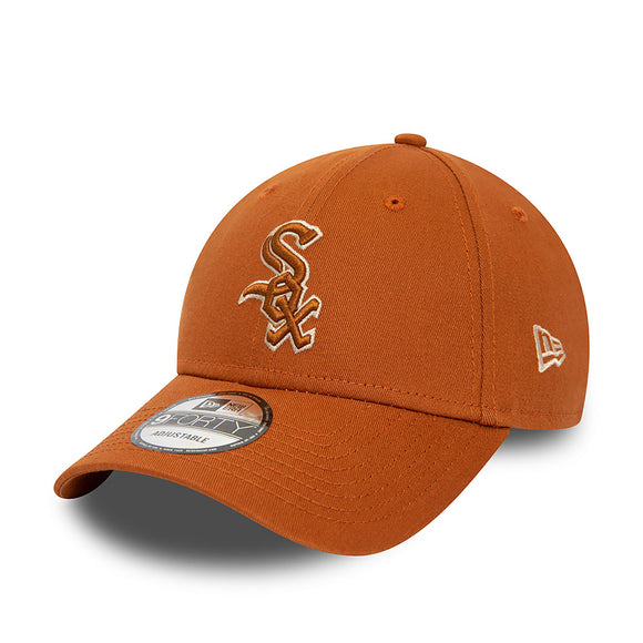 Chicago White Sox MLB Team Outline Brown 9FORTY Adjustable Cap