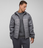 boohooMAN Tall Regular Fit Lightweight Quilted Hooded Jacket