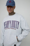 BoohooMAN Tall Heavy Duty Varsity Oversized Sweatshirt