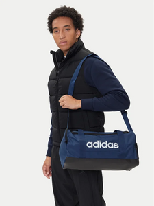 adidas Linear Duffel Bag Small Dark Blue