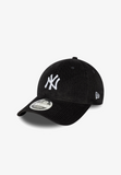 New Era NY Yankees 9forty cord cap in black