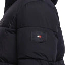 Tommy Hilfiger high loft hooded puffer jacket in navy