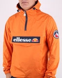 Ellesse Quarter Zip Overhead Jacket Orange