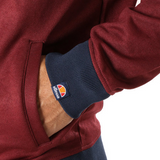 Ellesse Rimini Navy Blue Burgundy Zip-Up Jacket