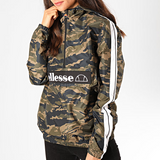 Ellesse Ellesse Gisella Women's Windbreaker with Stripes Khaki Green Camouflage