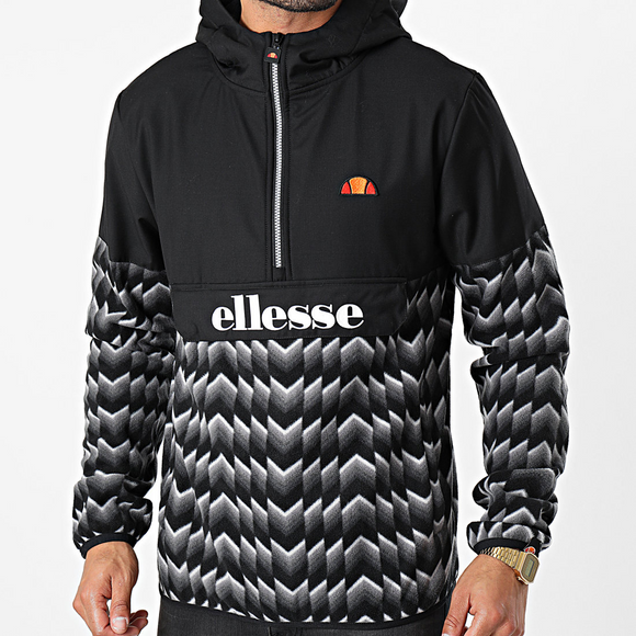 She Zipped Neck Hooded Sweatshirt Freccia Black