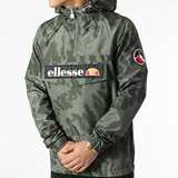 Ellesse Mont 2 Tie Dye Zip Neck Windbreaker Khaki Green