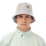 Lyle And Scott Stripe Bucket Hat in Grey White