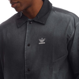 adidas Originals Essentials+Dye Coach Overshirt in Black
