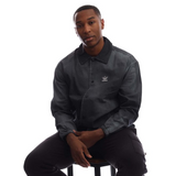 adidas Originals Essentials+Dye Coach Overshirt in Black