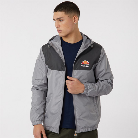 Ellesse Mens Anatolio Windrunner Jacket Light Grey