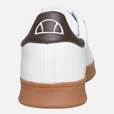 Ellesse Mens Sarvini Cupsole Trainers White/Dark Brown