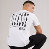Mens Retanna Back Logo T-Shirt White/Black