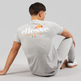 Ellesse Mens Georgio Back Logo T-Shirt Grey Marl