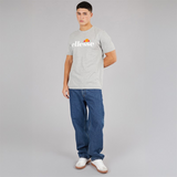 Ellesse Mens Prado 2 Large Logo T-Shirt Grey Marl