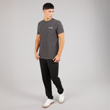 Ellesse Mens Dundalk Running Top Black Marl