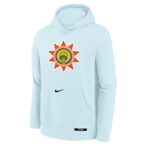 San Antonio Spurs Nike City Edition Club Pullover Hoodie - Youth