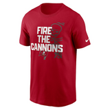 Fire The Cannons Men's Nike Red Tampa T-Shirt