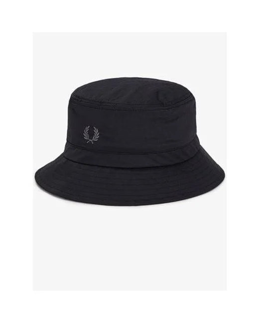 Fred Perry Adjustable Bucket Hat Black