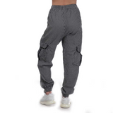 adidas Originals Gingham Track Pants in White Black